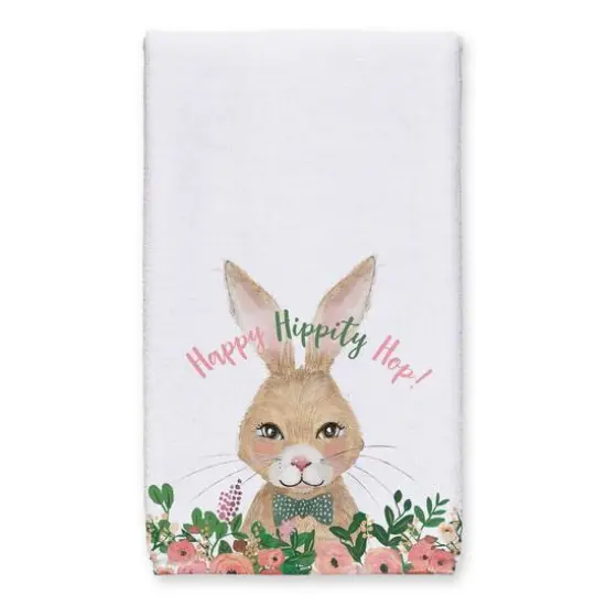 Happy Hippity Hop Bunny Tea Towel Set {3}