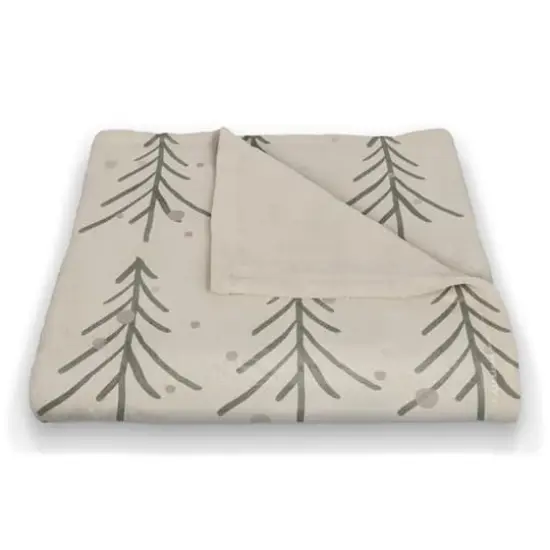 Tree Winter Snow 50x60 Coral Fleece Blanket {3}