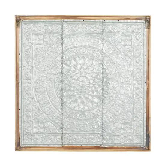 34" Brown Iron Rustic Wall D&eacute;cor {6}