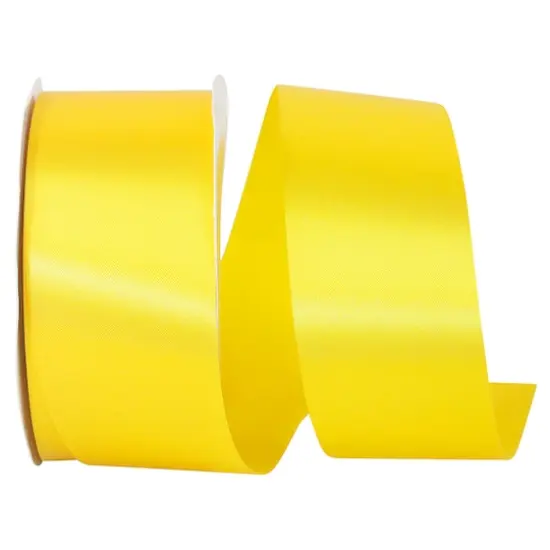 JAM Paper 1.875" x 50yd. Single Face Satin Allure Ribbon Daffodil {1}