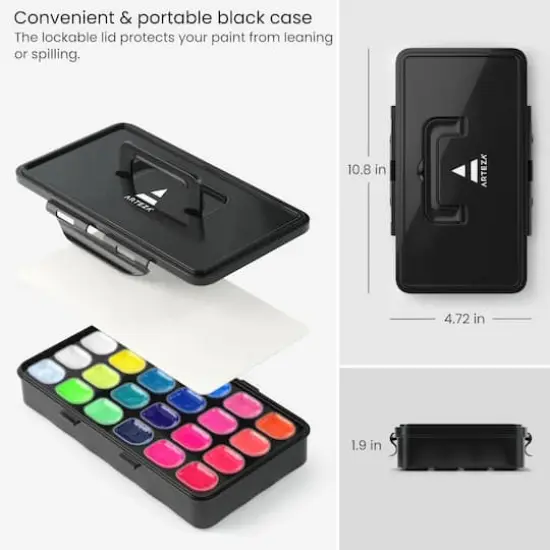 Arteza&reg; 24 Color Gouache Paint Tubs {6}