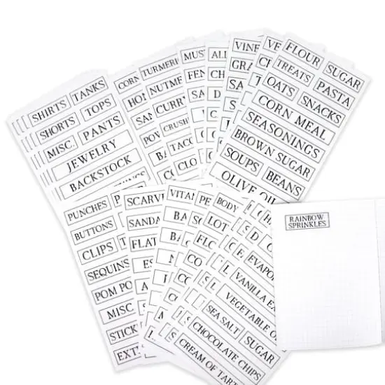 Clear Rectangle Household Label Stickers by Recollections&trade; {3}