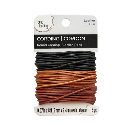 Multicolor Leather Round Cording by Bead Landing&trade;  {1}