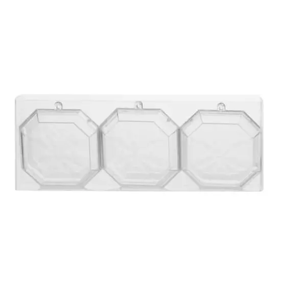 3 Pack 4.25" Clear Fillable DIY Plastic Gem Ornaments by Make Market&reg; {3}