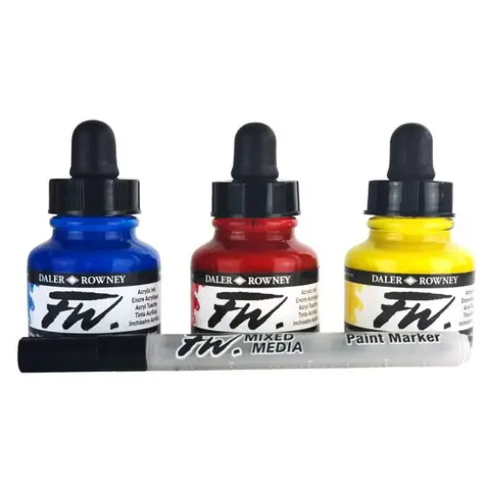 Daler-Rowney FW Acrylic Ink Starter Set {6}