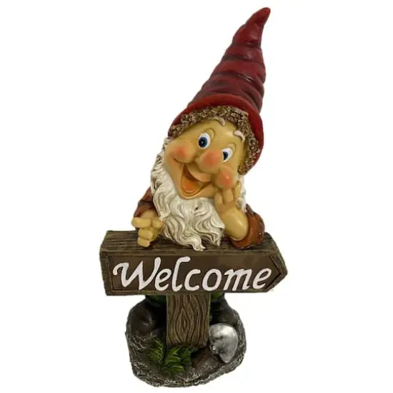 13" Solar Welcome Gnome {1}