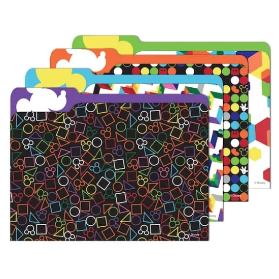 Eureka&reg; Geo Mickey&reg; File Folders, 6 Packs of 4 {3}