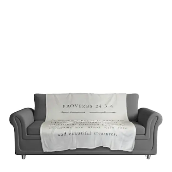 Proverbs 24 50" x 60" Coral Fleece Blanket {4}