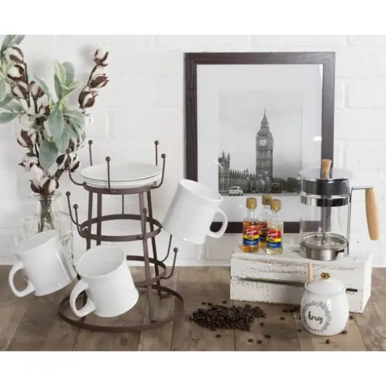 DII&reg; Vintage Coffee Mug Stand Rustic Bronze {5}