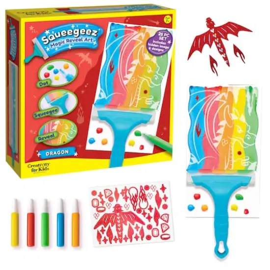 Creativity for Kids&reg; Dragon Squeegeez Magic Reveal Art {1}