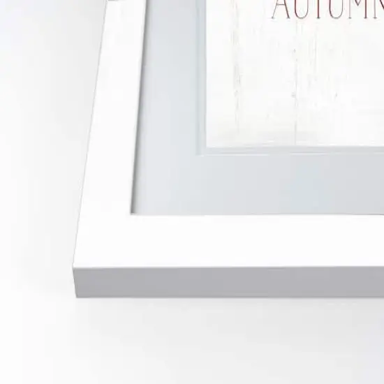 Autumn Days White Framed Print Wall Art {3}