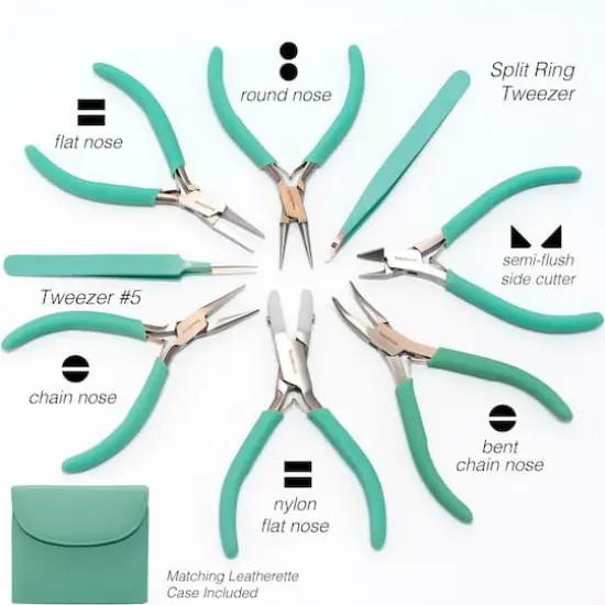 The Beadsmith&reg; Beader's Tool Set Aqua {5}