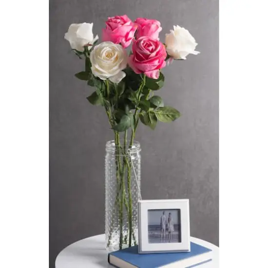 DII&reg; Pink Flower Open Rose Set, 6ct. {4}