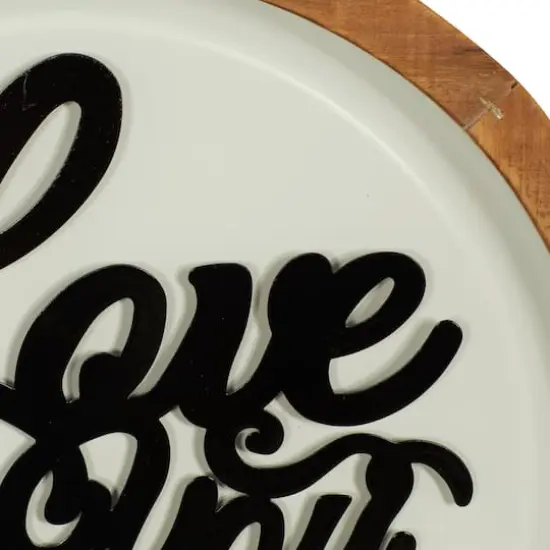 White Metal Farmhouse Wall Decor 17" x 17" x 2" {5}