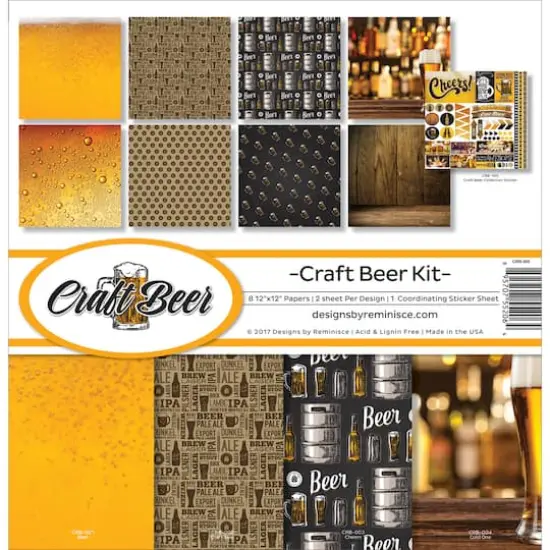 Reminisce Collection Kit 12"X12"-Craft Beer {1}