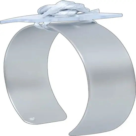 JAM Paper Riley Flower Cuff Bracelet Silver {1}