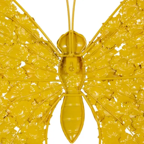 Set of 2 White Metal Farmhouse Garden Wall Decor, 25", 27" {7}