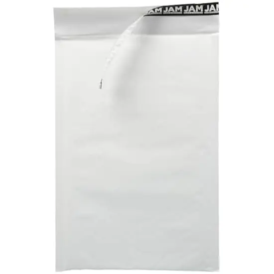 JAM Paper 8.5" x 13" White Kraft Bubble Lite Padded Mailers, 25ct. {3}