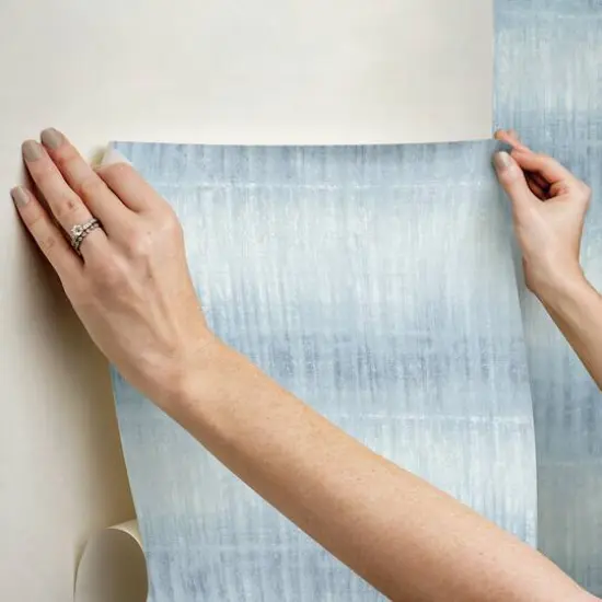 InHome Sanctuary Blue Peel & Stick Wallpaper {9}