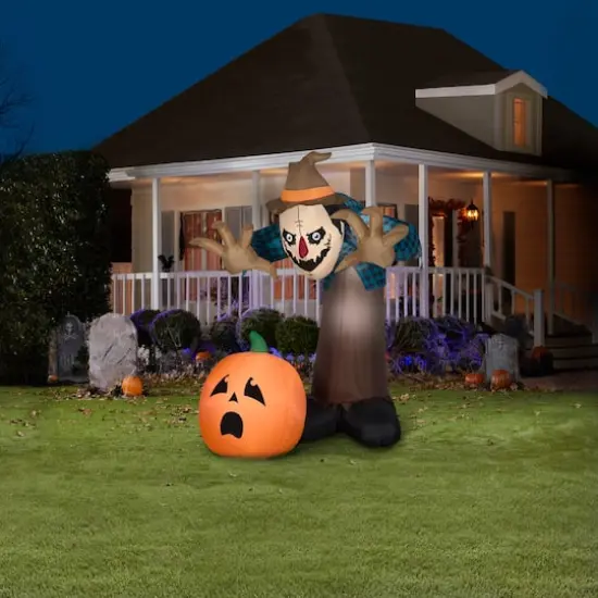7.5ft. Airblown® Inflatable Giant Animated Halloween Scarecrow {5}