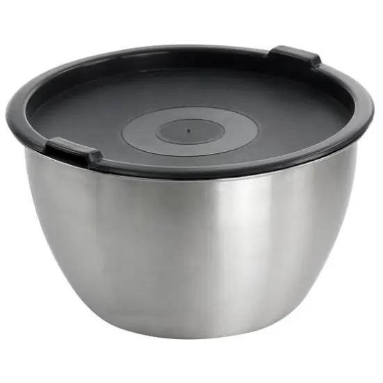 Martha Stewart Everyday 3qt. Stainless Steel Mixing Bowl with Plastic Lid {7}