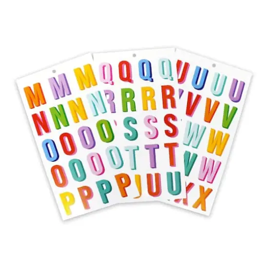 Multicolor Vinyl Alphabet Sticker Sheets by Recollections&trade; {4}