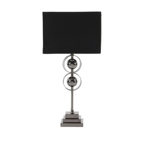 25" Black Metal Modern Table Lamp, 2ct. {3}