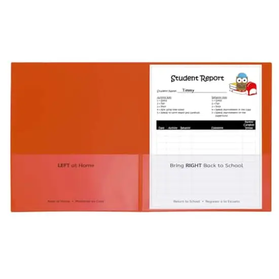 C-Line® Classroom Connector™ Orange School-To-Home Folders, 25ct. {1}