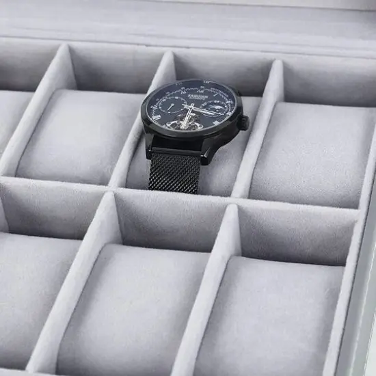 Anchor Gray Dozen Leather Watch Box {4}