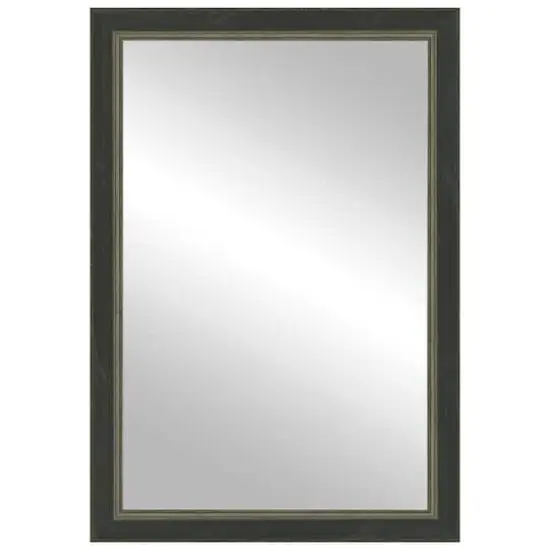 Timeless Frames&reg; Dara Black & Silver 24" x 37" Framed Mirror {1}
