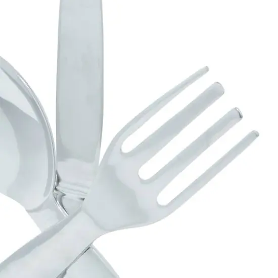 17" Silver Kitchen Utensil Sculpture {6}