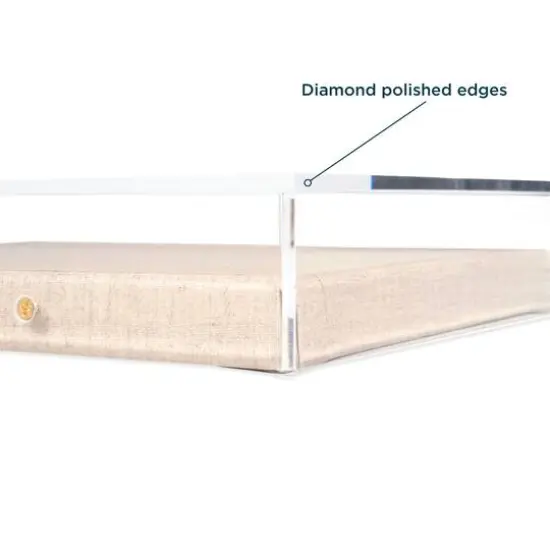 Wexel Art UV Grade Acrylic Shadowbox 3" Depth with Beige Linen Canvas {6}