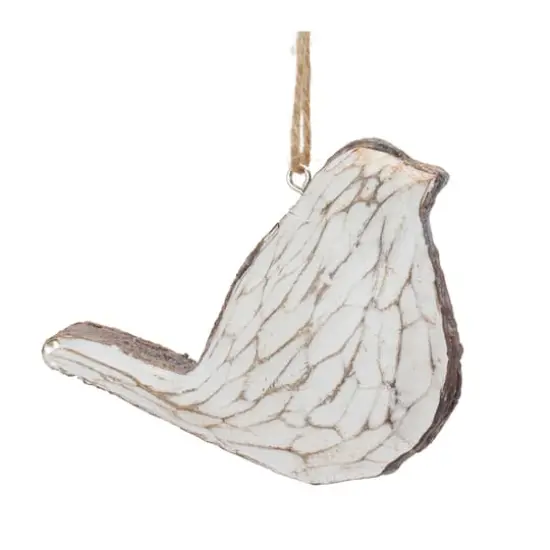 Carved Bird Ornament Set {4}