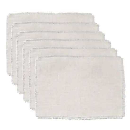 DII&reg; Bleached Jute Placemats, 6ct. {1}