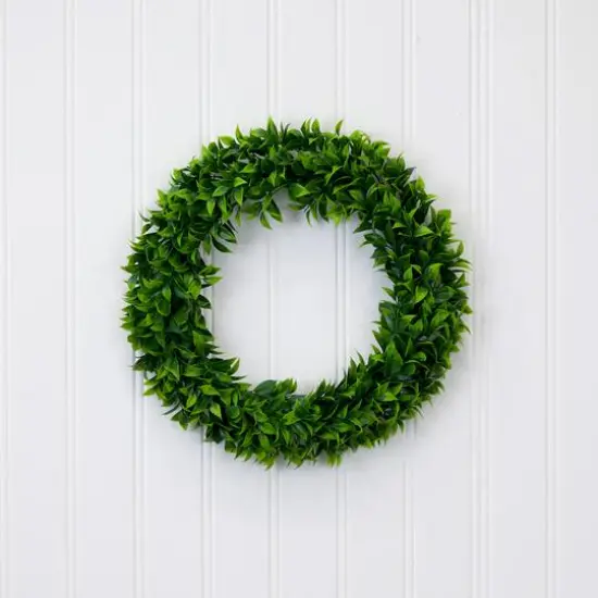 20" Artificial Bay Leaf Wreath {5}