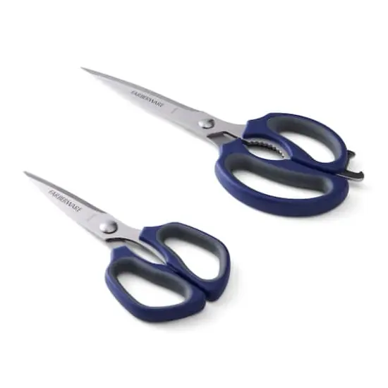 Farberware 2-Piece Ink Blue & Gray Shears Set {3}