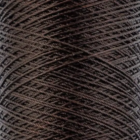 Gudebrod 0.015" 3 Ply Waxed Thread, 500ft. Dark Brown {4}