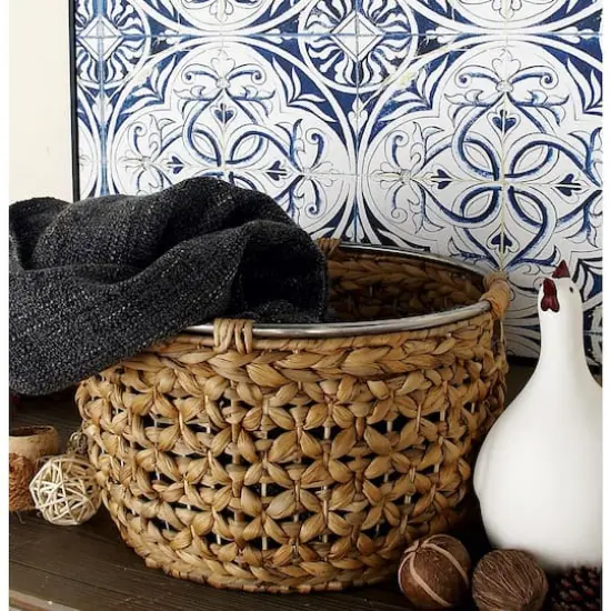 Tan Sea Grass Natural Storage Basket Set {10}