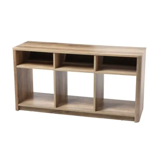 Hello Honey&reg; Coastal Oak TV Stand with Storage {1}