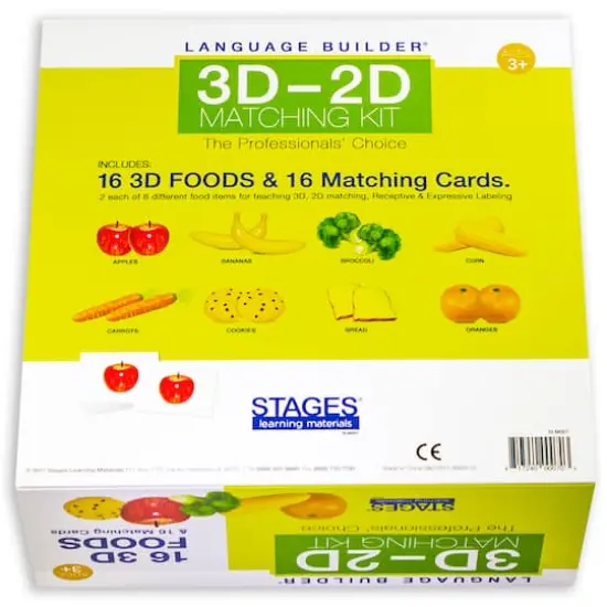 Stages&reg; Learning Materials Language Builder&reg; Foods 3D-2D Matching Kit {3}