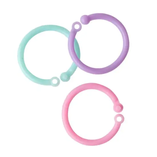 We R Memory Keepers® Cinch Pink, Lilac & Blue Plastic Loop Binding, 24ct. {4}