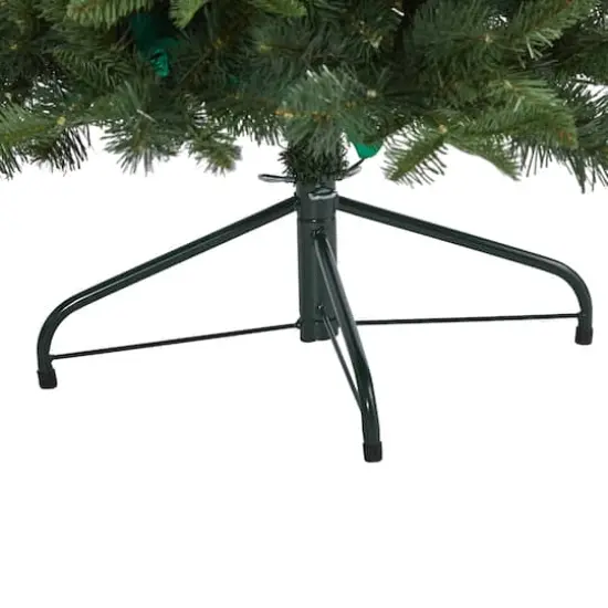 4ft. Pre-Lit Grand Teton Spruce Flat Back Artificial Christmas Tree, Clear LED Lights {5}