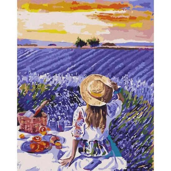 Lavender Picnic Painting by Numbers Kit {1}