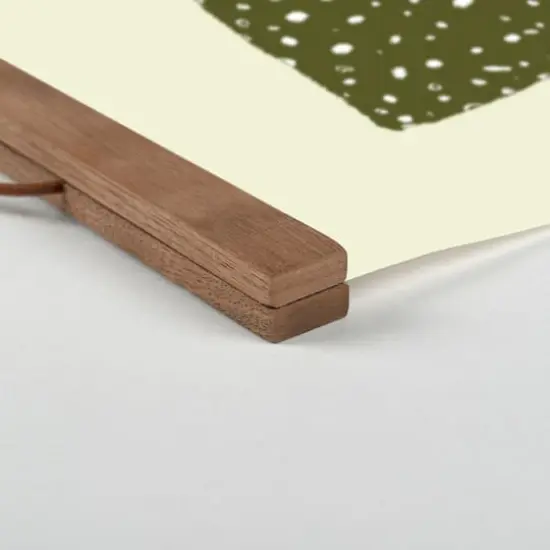 Designs Direct Spotted Monsteras Teak Hanging Canvas {3}