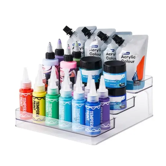 Clear 3-Tier Storage Shelf Organizer by Simply Tidy&reg; {3}