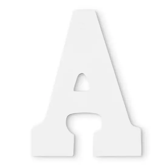 9" White MDF Whimsy Letter by Make Market&reg; A {1}