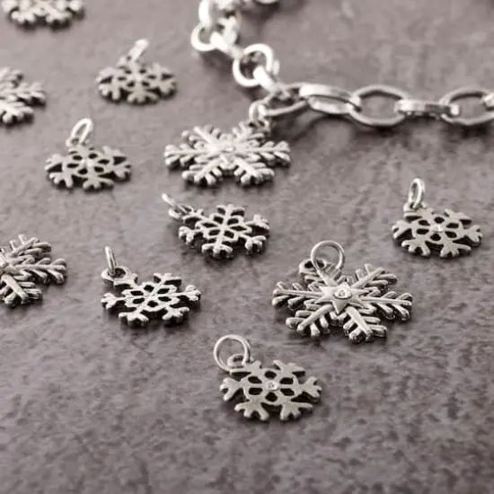 Silver Snowflake Charm Set by Bead Landing&trade; {3}