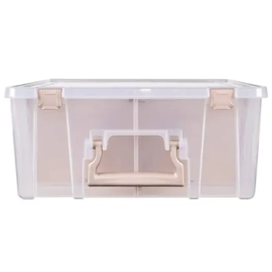 ArtBin® Rose Gold Super Satchel™ Double Deep Storage Bin with Dividers {8}