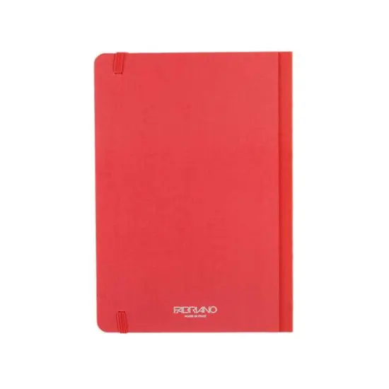 Fabriano® EcoQua Plus A5 Dotted Red Fabric-Bound Notebook {9}
