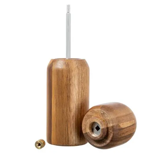 Hello Honey® Walnut Brown Modern Wood Salt and Pepper Mill {5}